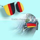 Germany polyester fabric car mirror cover,new design sports flag cover,car mirror cover