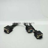 VGA Utp 15pin Female to Two VGA Male Cable
