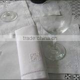 Hand hemstitch linen table cloth No.7