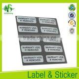 Asset Tag Label Warranty Sticker Label Tag Label