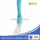 Babymatee 2015 Newest Top Quality Soft BPA Free Baby Feeding Spoon/Silicone Kid Spoon With PP Handle thumbnail-3