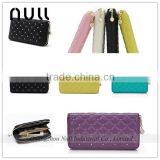 2016 Fashion Trend Zippered Bride Phone Women Leather Wallet