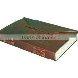 Custom Leather Journal With Envelope Style Wrap Around Flap thumbnail-2