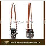 hot sale high quality durable leather camera strap, custom digital camera straps