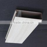Good Hardness Wood Grain Suspended Metal Strip Ceiling Aluminum Square Tube Screen Ceiling Tiles thumbnail-3