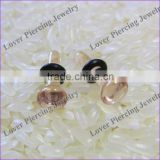 Wholesale Fashon Design High Polish Pyrex Glass Cool Ear Tunnel Piercing [GB-417]
