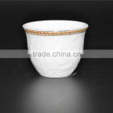 Factory direct quality assurance ceramics golden 120ml coffee cup set