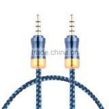 audio video cable 3.5mm 3 pin male to male jack aux audio cable with 3.5mm Speaker cable price