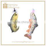 Polyresin Product Fish Ornament with Boa