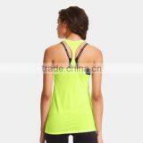 Wholesale Made in China Plain 95% Cotton 5% Spandex Yellow Ladies Fancy Tops thumbnail-1