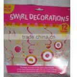 Basketball Sports 12pcs Hanging Swirl Decorations Birthday Party Supplies thumbnail-4