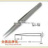 Electronic Cleanroom Antistatic Stainless Steel Precision Tweezers thumbnail-1