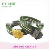 Multicolor Stripe Fashion Polyester Webbing Belt thumbnail-2