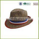 Wholesale High Quality France Flag Paper Straw Hat thumbnail-1