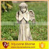 Pretty Praying Little Angel Stone Statues, Angel Stone Sculpture thumbnail-3