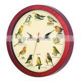 12 Inch Wall Clock With Bird Sound YZ-3156MS