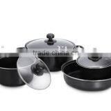 Carbon Steel Non-stick 7pcs Cookware Set