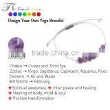Natural Stone Purple Stone Spiritual Bead Bracelet thumbnail-3