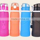 Manufacturing Soft Silicone Water Bottle Unbreakable Silicone Sport Water Bottle thumbnail-5