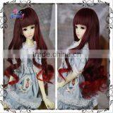 Hot Sales Synthetic Black to Red Deep Curly 1/4 Bjd Doll Wigs thumbnail-1