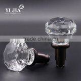 2 1/6 Inch Unique Living Room Faceted Vintage Crystal Glass Door Handle