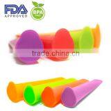 BPA Free Silicone Ice Pop Maker Mold With Connected Lid for Ice Cream