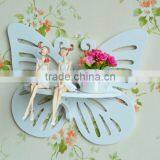 Modern wood plastic material exquisite decorative shelf on wall