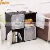 DIY Interlocking Cube Organiser Cabinet, PP Plastic, Cubes of 4