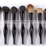 New Style!High Quality 15 Pieces Plastic Handle Professional Makeup Brush Set Black Synthetic Hair Make up Brushes thumbnail-4