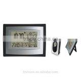 Wireless Weather Station, Wall/Table Clock Weather Station, Weather Station Hygrometer With 2 Sensors as a Gift thumbnail-2