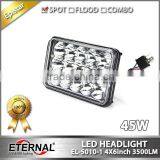 5" 36W LED Integrated Round HeadLight Replacement Sealed Beam With H4 Plug for Automotive Cars thumbnail-6