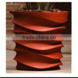 Royal Botanical Resin Round Plant Pot Plant Container Textured Stone Planter Plant QL-66139 thumbnail-1