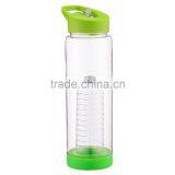 NO BPA Flip-top Leak Proof Infuser Fruit & Veggie Infusion Sports Water Bottle, 24 Oz thumbnail-5
