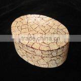 High Quality Best Selling Lacquered Oval Eggshell Mosaic Box From Vietnam thumbnail-1