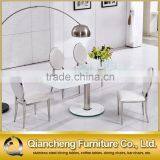 New Model Functional Extendable Dining Table With Stainless Steel Base