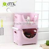 Stacking Baskets, Plastic Stacking Baskets, Plastic Handle Stacking Baskets thumbnail-4