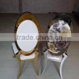B8045 Oval Back Gold Chair for Wedding Dining Furnitrue thumbnail-3