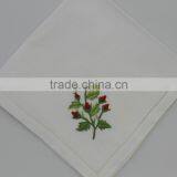 100% Cotton Embroidered Table Napkins With Hemstitch, Set of 6, Various Designs thumbnail-3