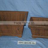 Eco-friendly Antique Wooden Flower Pot,garden Decoration thumbnail-1