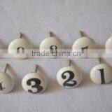 Latest Design Hand Painted Numeric Kitchen Cabinet Knobs thumbnail-2