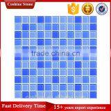 New Design Generous Simple Blue White Swimming Pool Glass Mosaic Tiles thumbnail-2