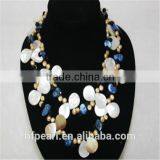 Unique Freshwater Pearl & Shell Beads Necklace thumbnail-1