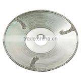 Electroplated Diamond Saw Blades With Three Wings for Soft Marble /Electroplated Diamond Cutting Blades With Continuous Rim