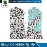 Drill Cotton and PU Leather Garden Gloves thumbnail-4