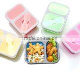 Food Grade Various Styles Collapsible Silicone Lunch Box/ Bento Box/ Food Container thumbnail-6