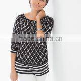 Women's Rayon Print off Shoulder Blouse thumbnail-3