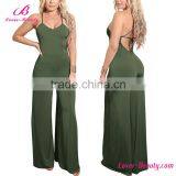 Drop Shipping Women Satin Romper Jumpsuits thumbnail-1