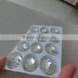 Oval Sew-on Crystal Flatback Glass Bead With Holes Crystal Color Glass Bead for Wedding Dress thumbnail-2