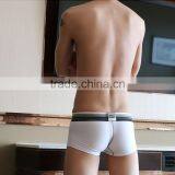 Custom Men's Cotton Casual Boer Shorts Pouch Enhancing Underwear Fashion Color Gradient Belt Underpants Men's Fleible Boer thumbnail-5