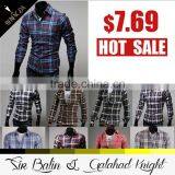 Factory Direct Price New Fashion Style Plaid Flannel Long Sleeve 100% Cotton Shirt for Men thumbnail-5